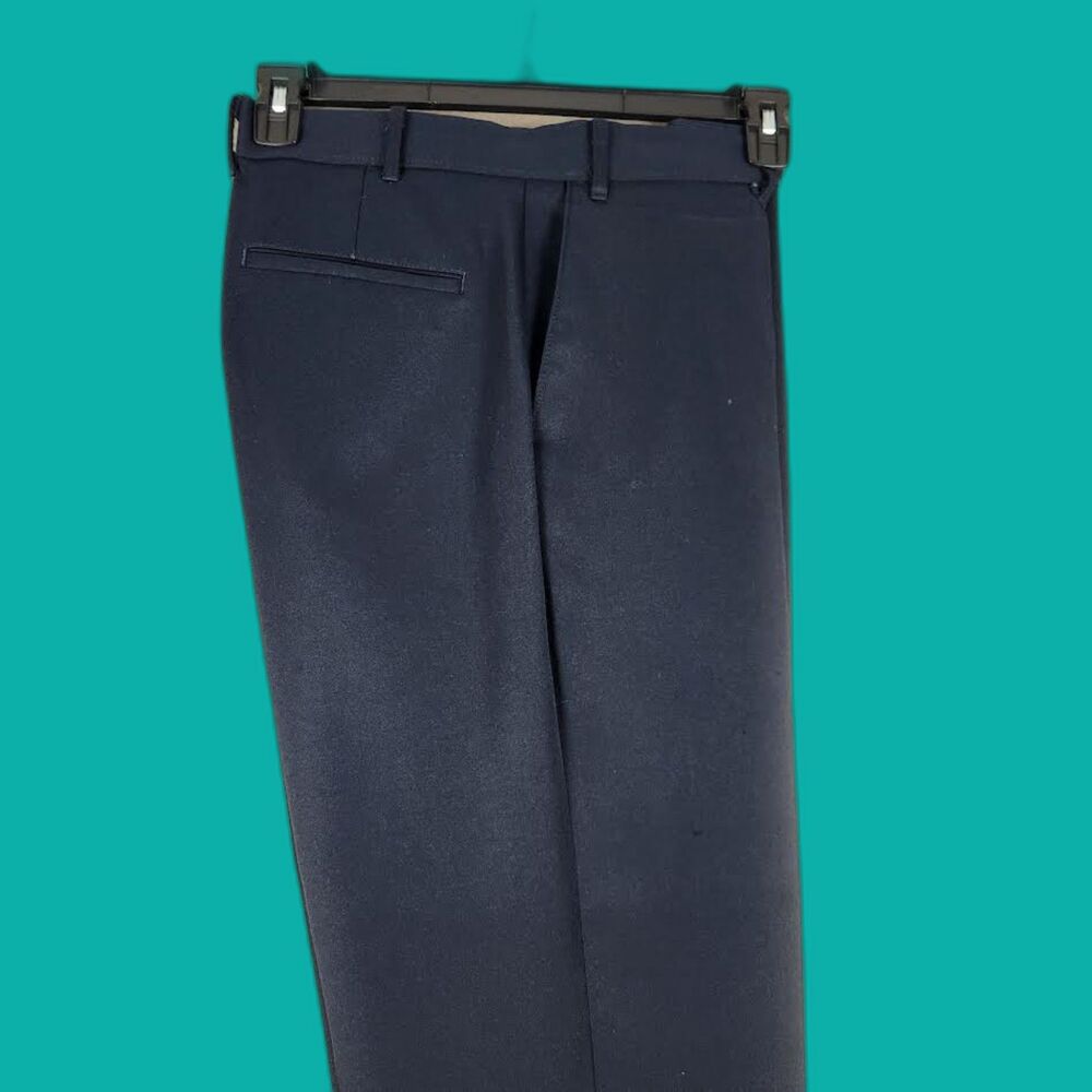 Levi's Dockers Men's Black Flat Front Action Slacks Straight Fit Pants Sz 38x32